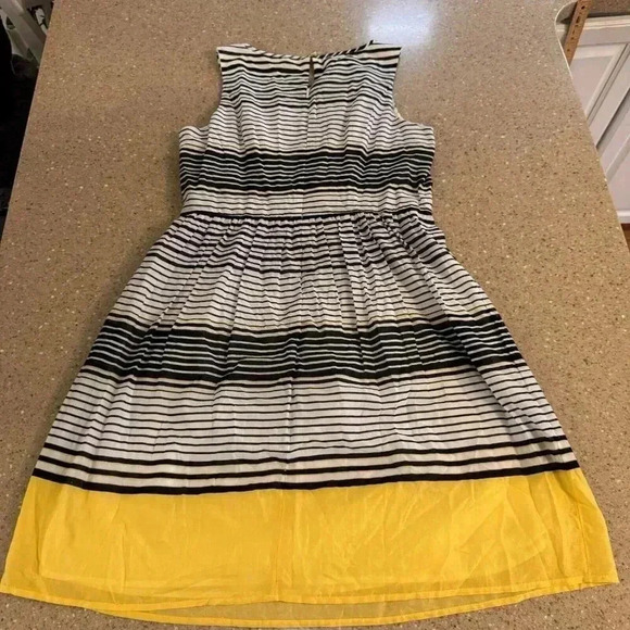 Talbots Women Striped Dress 100% Cotton Sleeveless Shift Dress Size 12 Petite - Picture 9 of 9